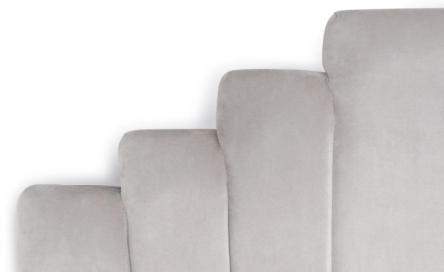 Tête de lit Arena 160 cm Velours Argent