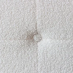Tête de lit capitonnée Luxor 180cm Tissu bouclette Crème