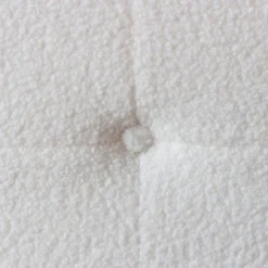 Tête de lit capitonnée Luxor 160cm Tissu bouclette Crème