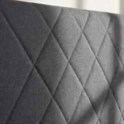 Tête de lit Diam 180cm Tissu Gris Foncé