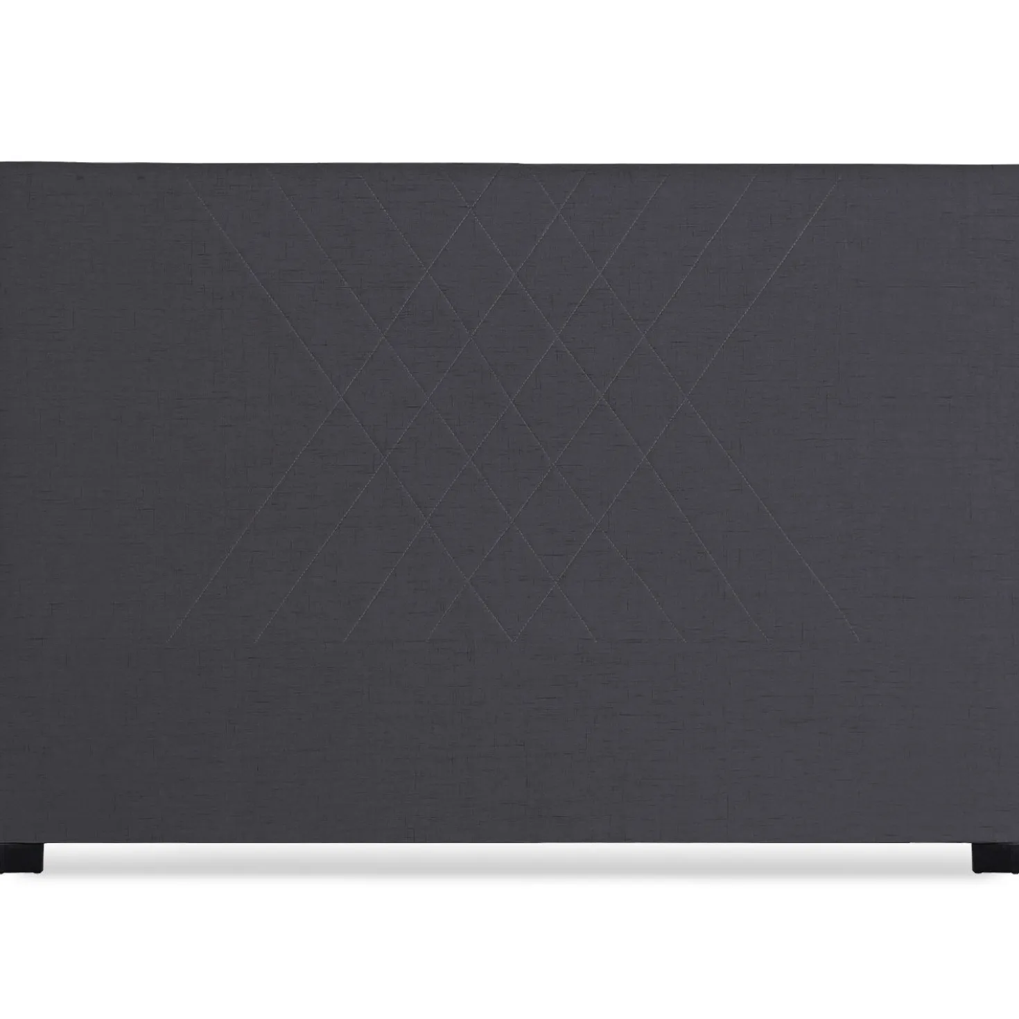 Tête de lit Diam 180cm Tissu Gris Foncé
