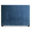 Tête de lit Diam 160cm Velours Bleu