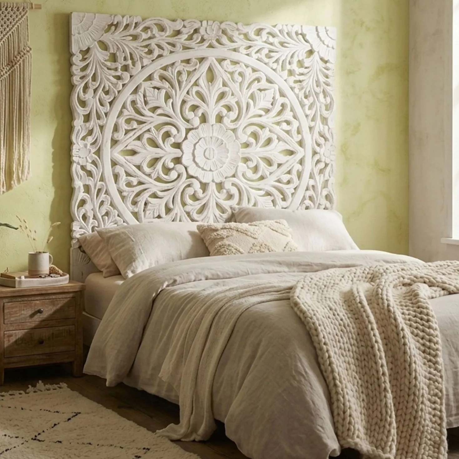 Tête de lit Flora 140cm Bois Blanc
