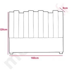 Tête de lit Lucky 160 cm Tissu Beige