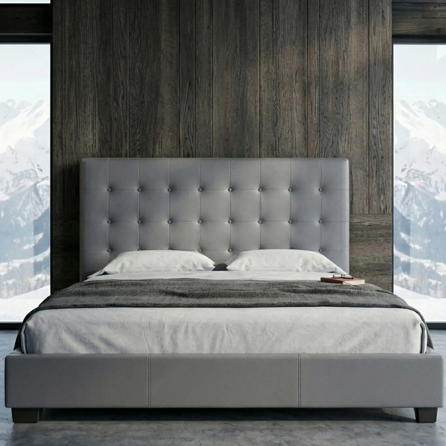 Tête de lit Luxor 180cm Gris