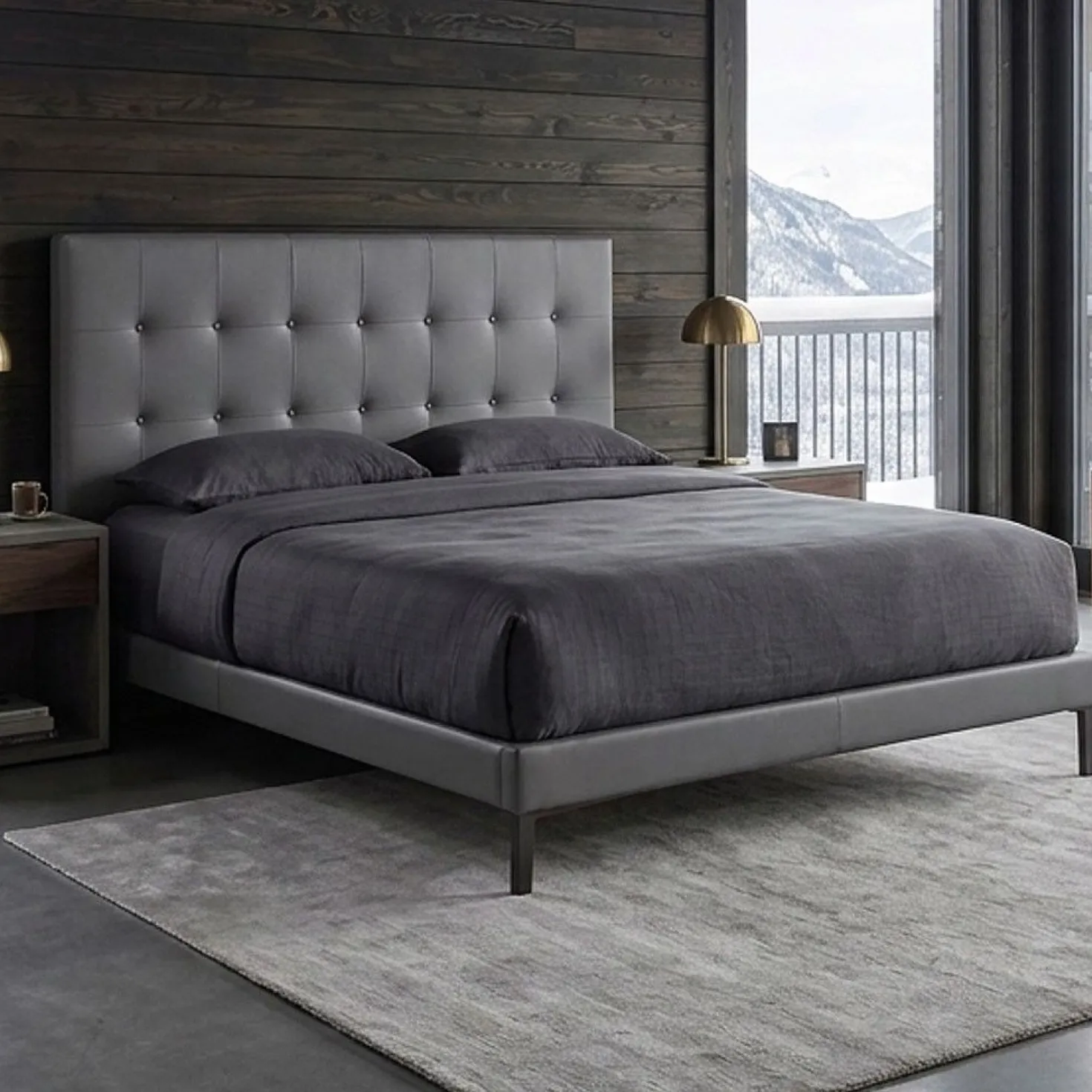 Tête de lit Luxor 160cm Gris