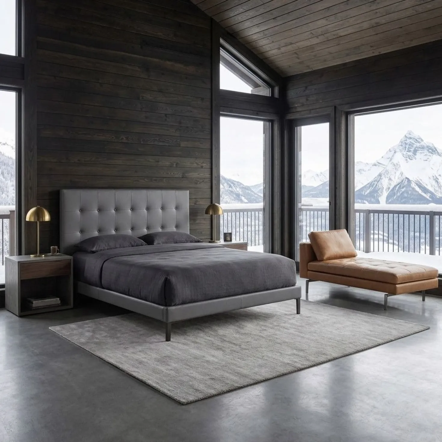 Tête de lit Luxor 160cm Gris