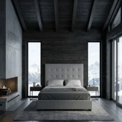 Tête de lit Luxor 140cm Gris