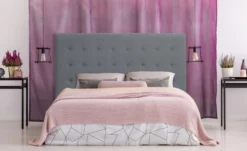 Tête de lit Luxor 180cm Tissu Gris