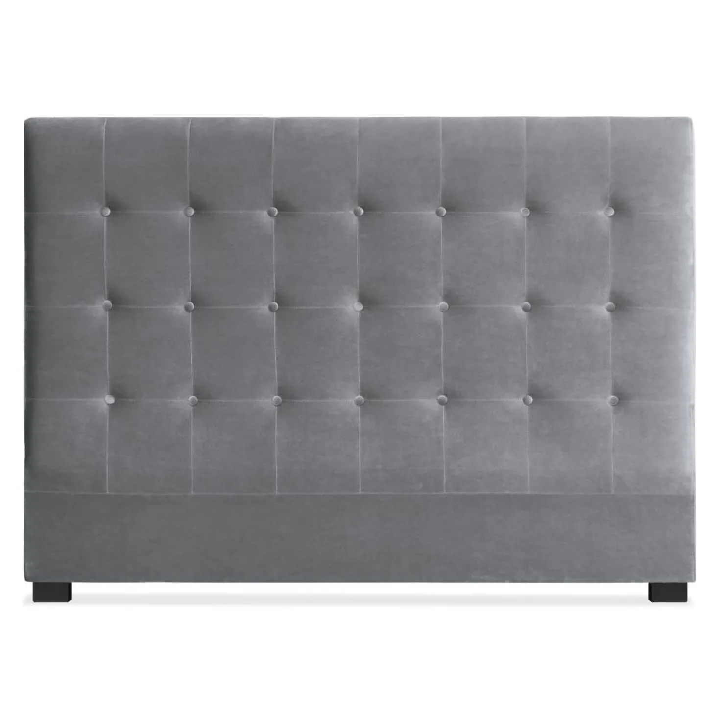 Tête de lit Luxor 160cm Velours Argent