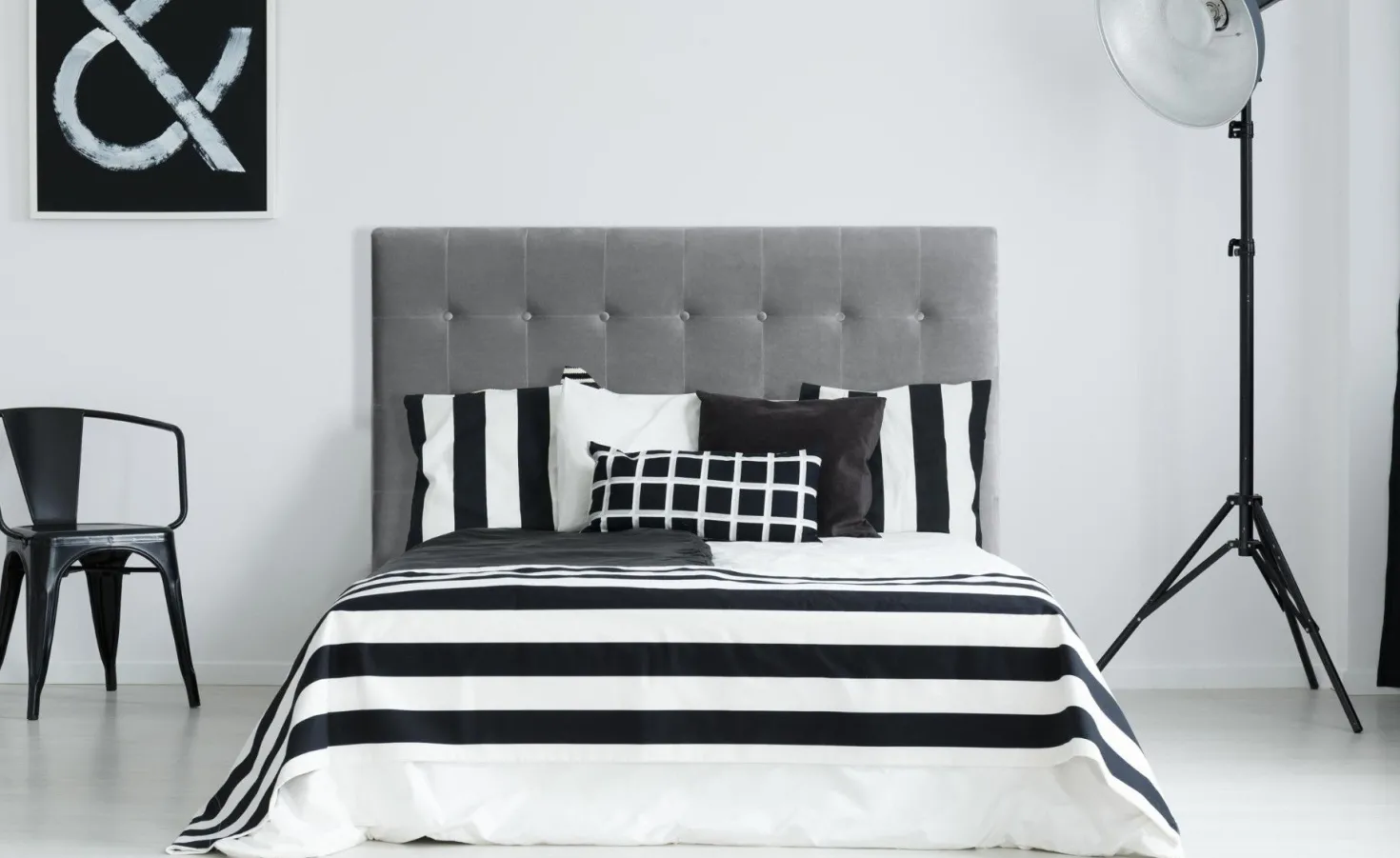 Tête de lit Luxor 160cm Velours Argent