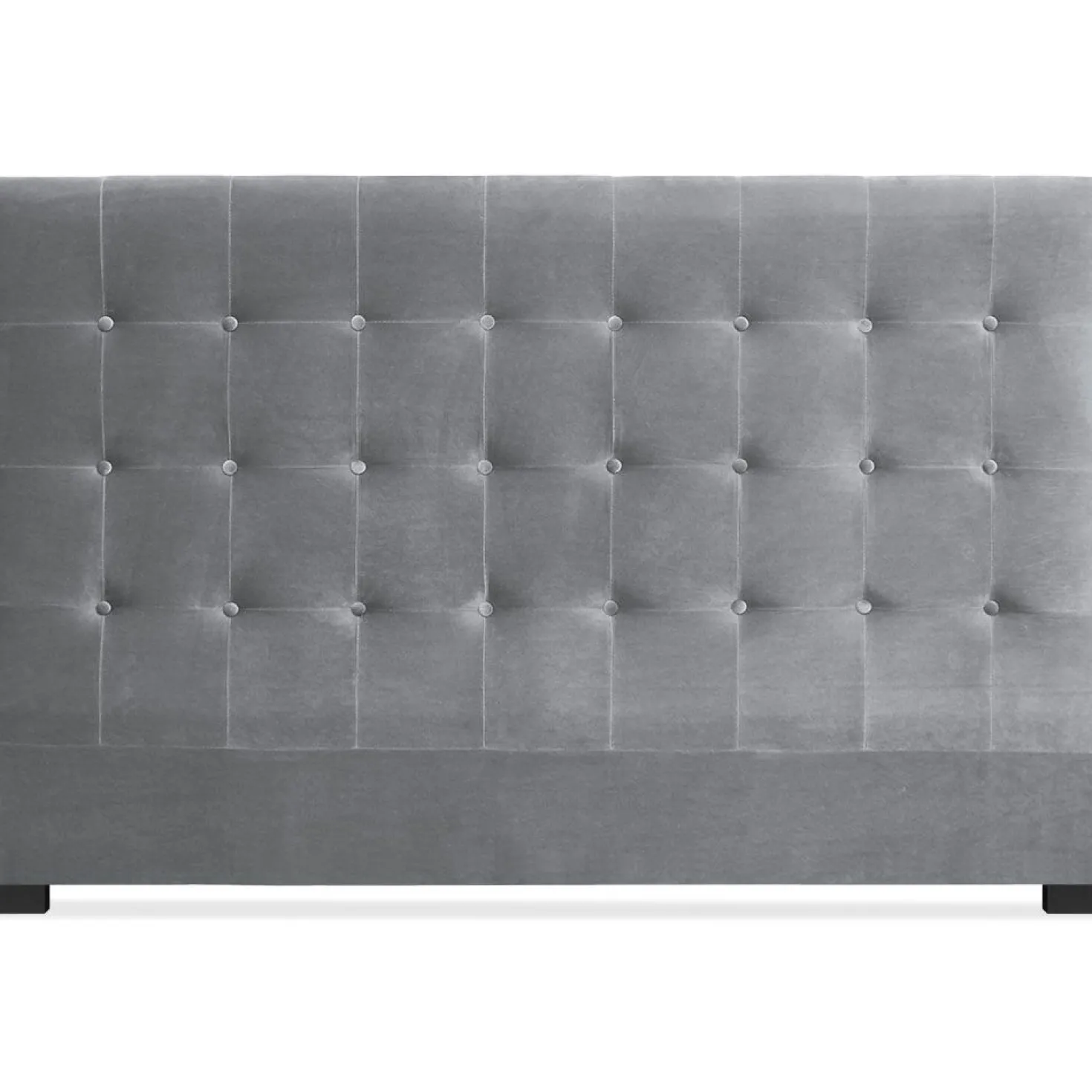 Tête de lit Luxor 180cm Velours Argent