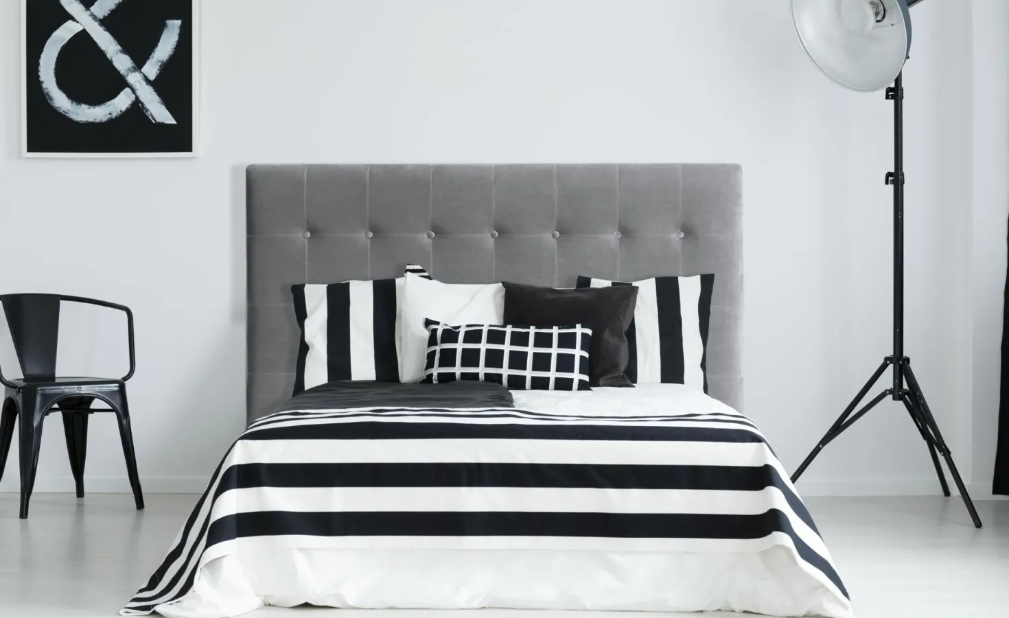 Tête de lit Luxor 180cm Velours Argent
