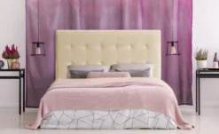 Tête de lit Luxor 160cm Velours Beige