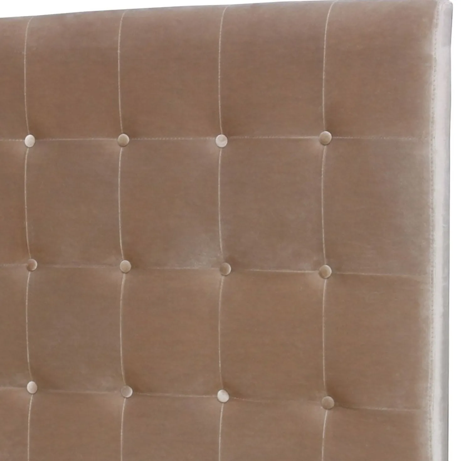Tête de lit Luxor 160cm Velours Taupe