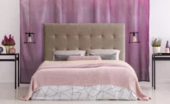 Tête de lit Luxor 160cm Velours Taupe