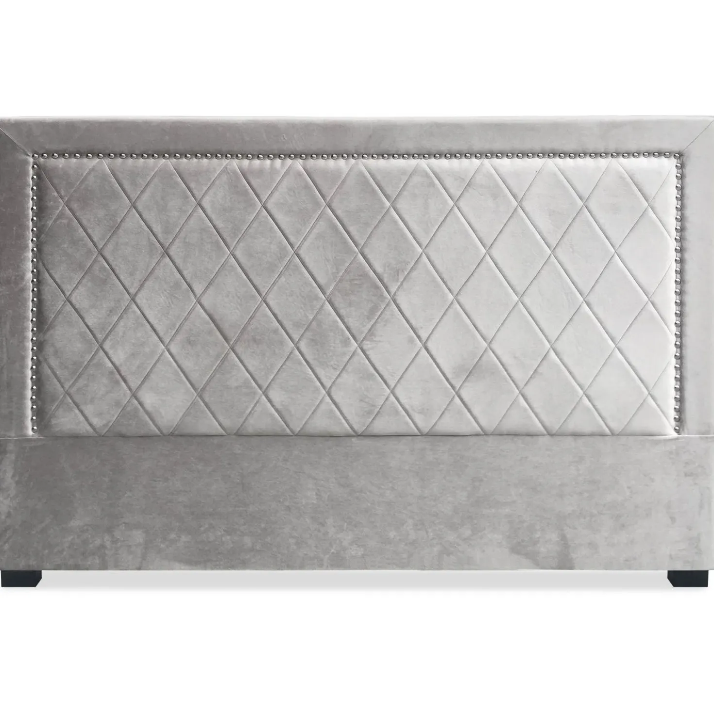 Tête de lit Meghan 180cm Velours Argent