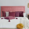 Tête de lit Meghan 140cm Velours Rose