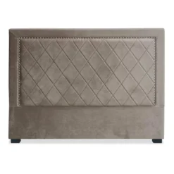 Tête de lit Meghan 160cm Velours Taupe