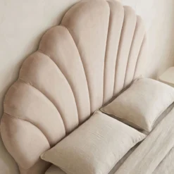Tête de lit Mermaid 140 cm Velours Taupe