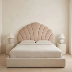 Tête de lit Mermaid 140 cm Velours Taupe