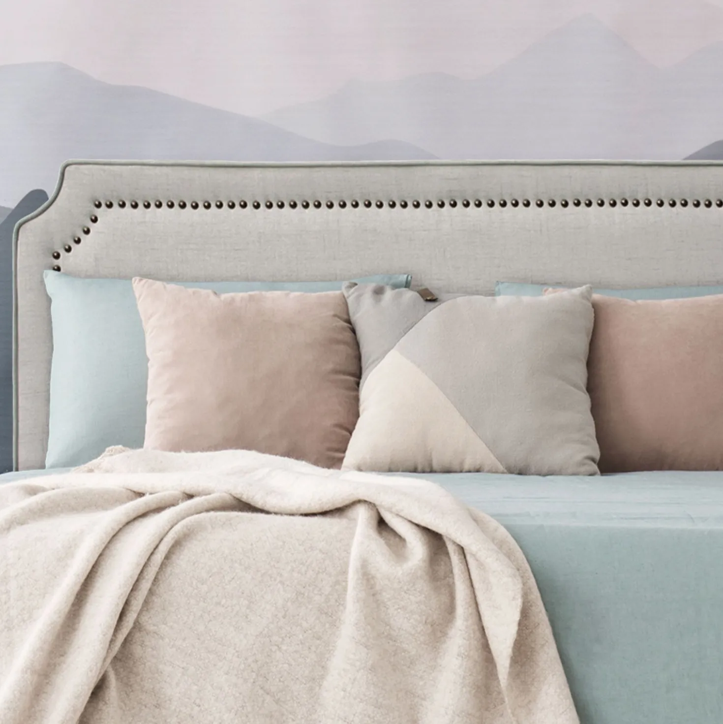Tête de lit Milana 180cm Tissu Beige