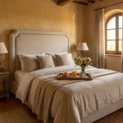 Tête de lit Milana 160cm Tissu Beige