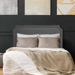 Tête de lit Milana 160cm Tissu Gris