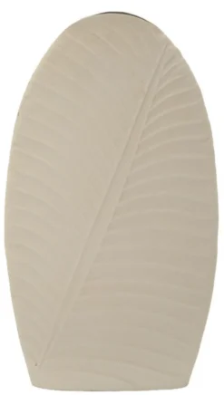 Vase décoratif élancé finition mate Dune couleur Crème