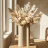 Vase design ondulé finition mate