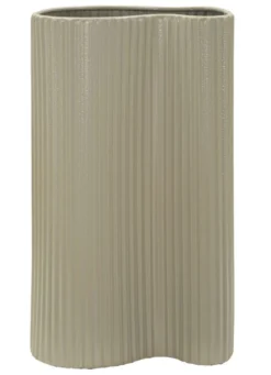 Vase design ondulé finition mate