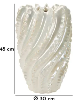 Vase à effet nacré Perly décoratif