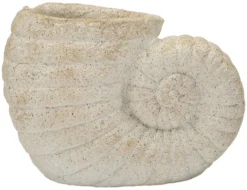 Vase en forme de coquillage sablé
