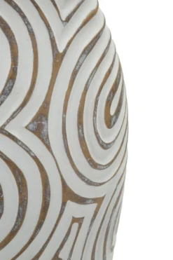 Vase en résine Oblix décorations en spirale