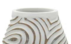 Vase en résine Oblix décorations en spirale