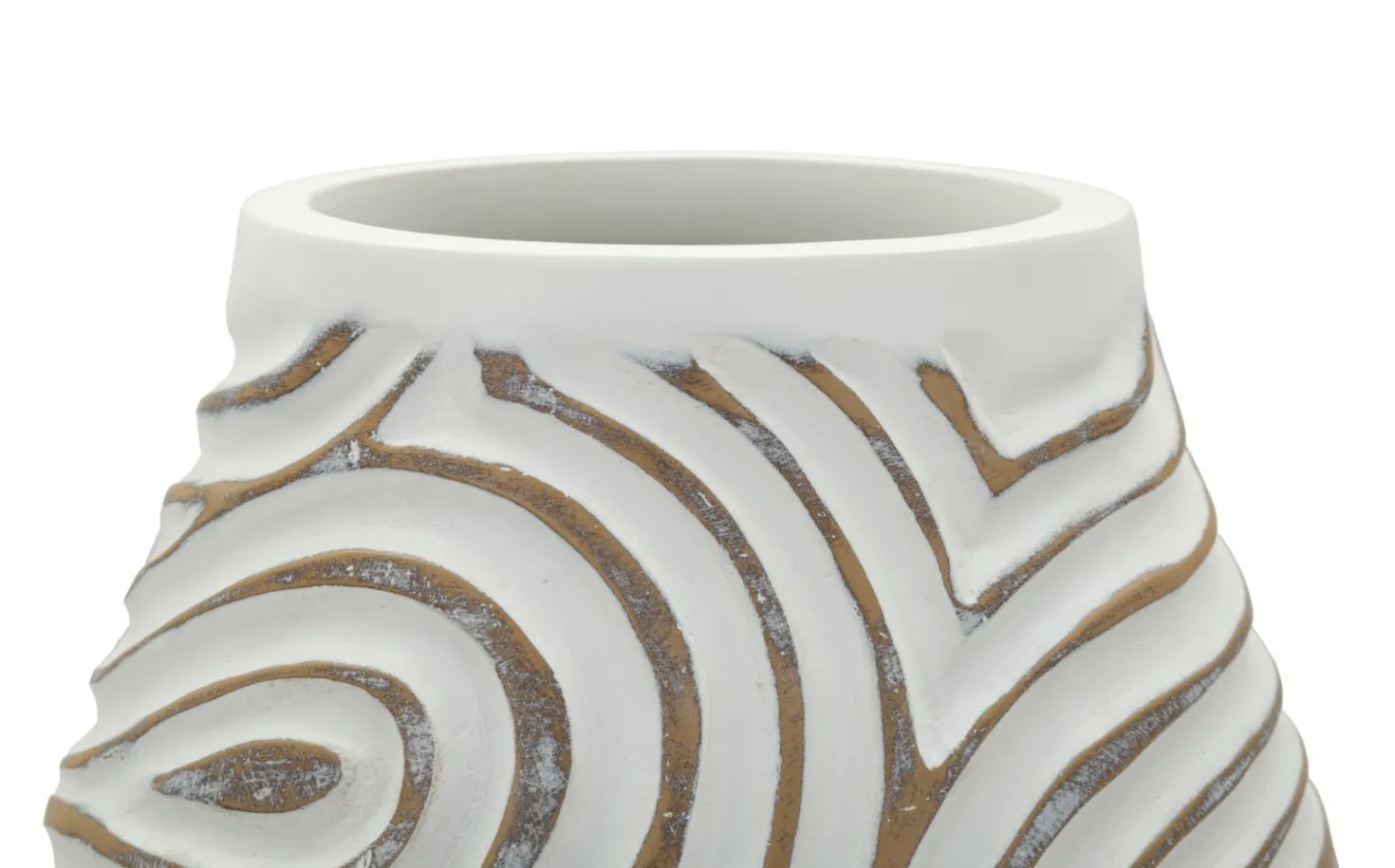 Vase en résine Oblix décorations en spirale