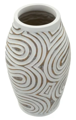 Vase en résine Oblix décorations en spirale