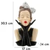 Vase Femme Hollywood céramique Noir et Blanc