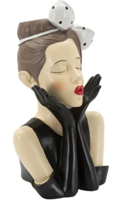Vase Femme Hollywood céramique Noir et Blanc