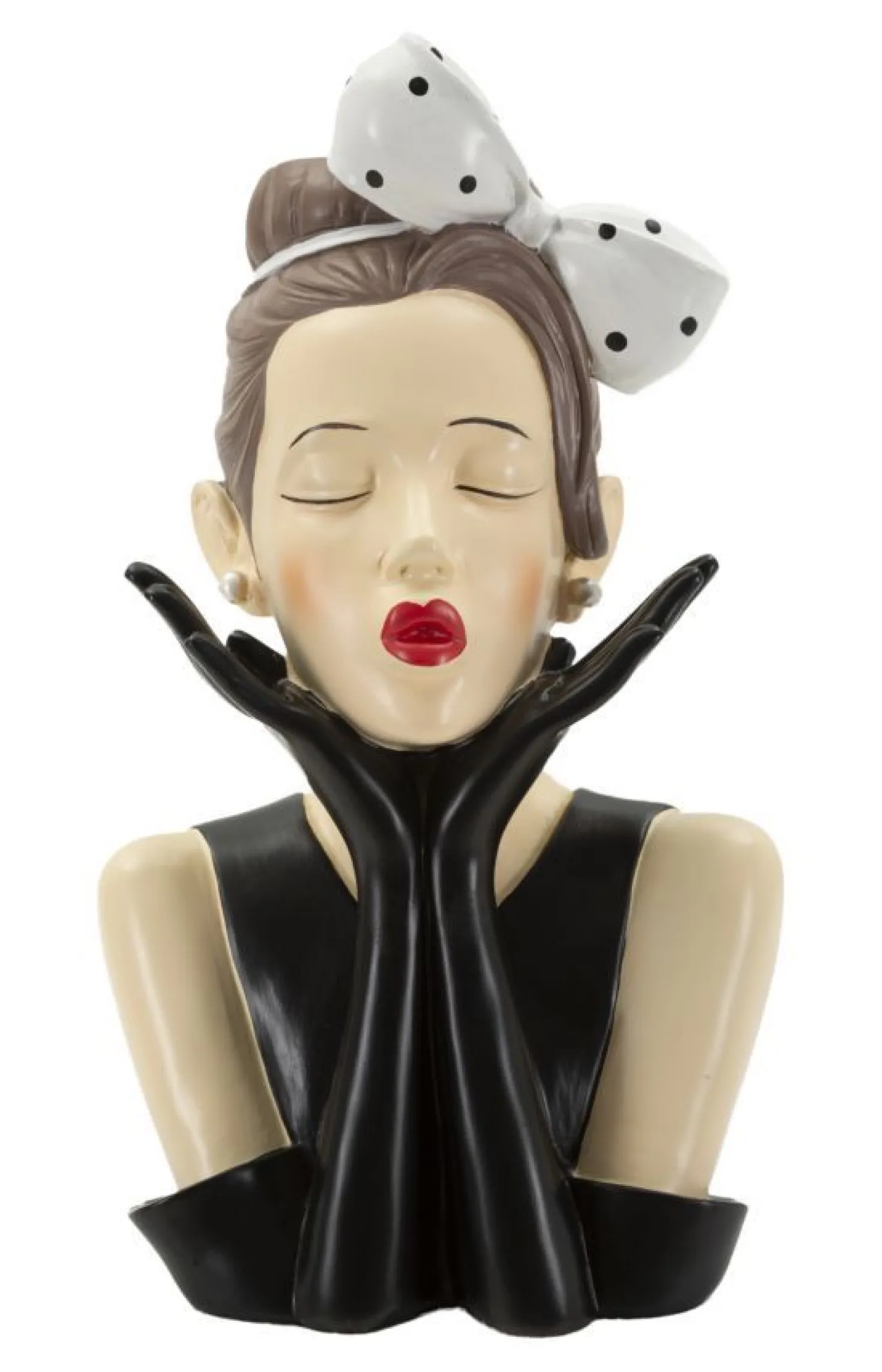 Vase Femme Hollywood céramique Noir et Blanc