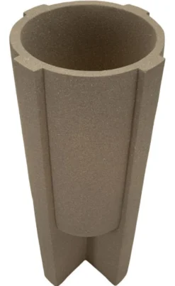 Vase géométrique Moai effet sculptural couleur Terre