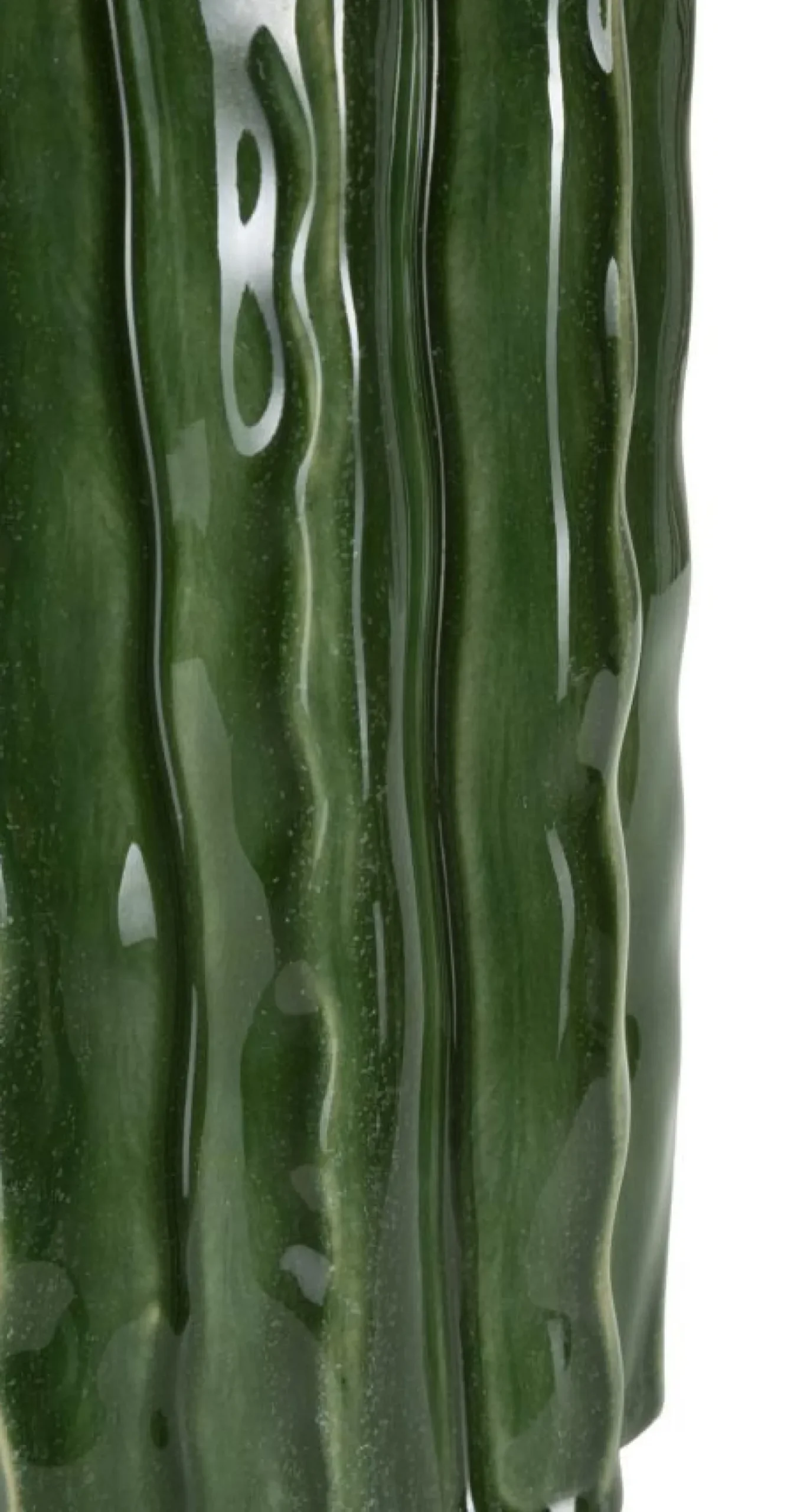 Vase haut effet cactus vert