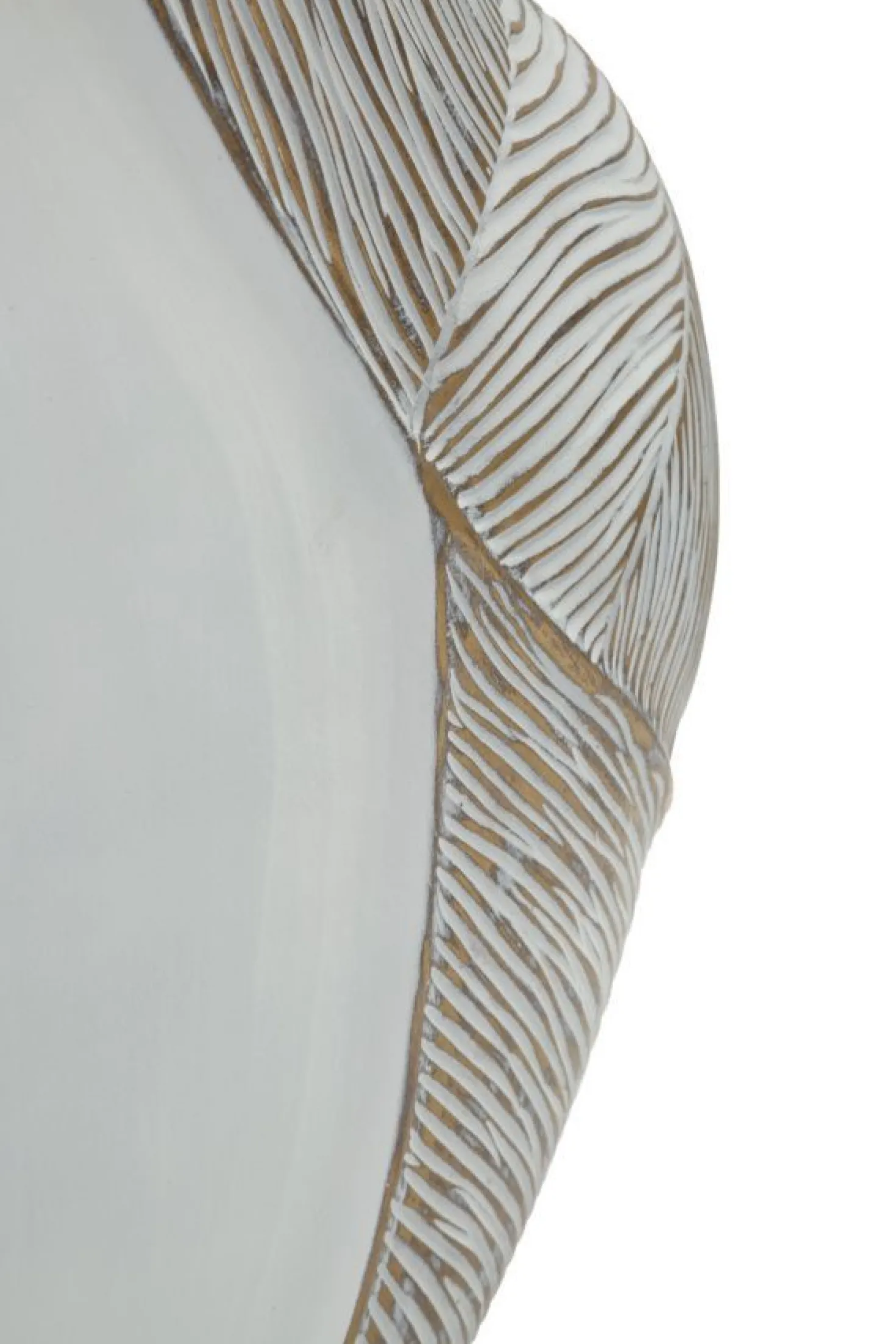Vase Ho Chi Minh Résine Blanche et Dorée