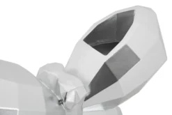 Vase Papillon en Résine Argentée