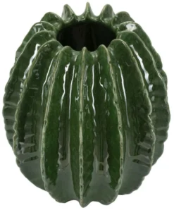 Vase rond Cactus finition brillante