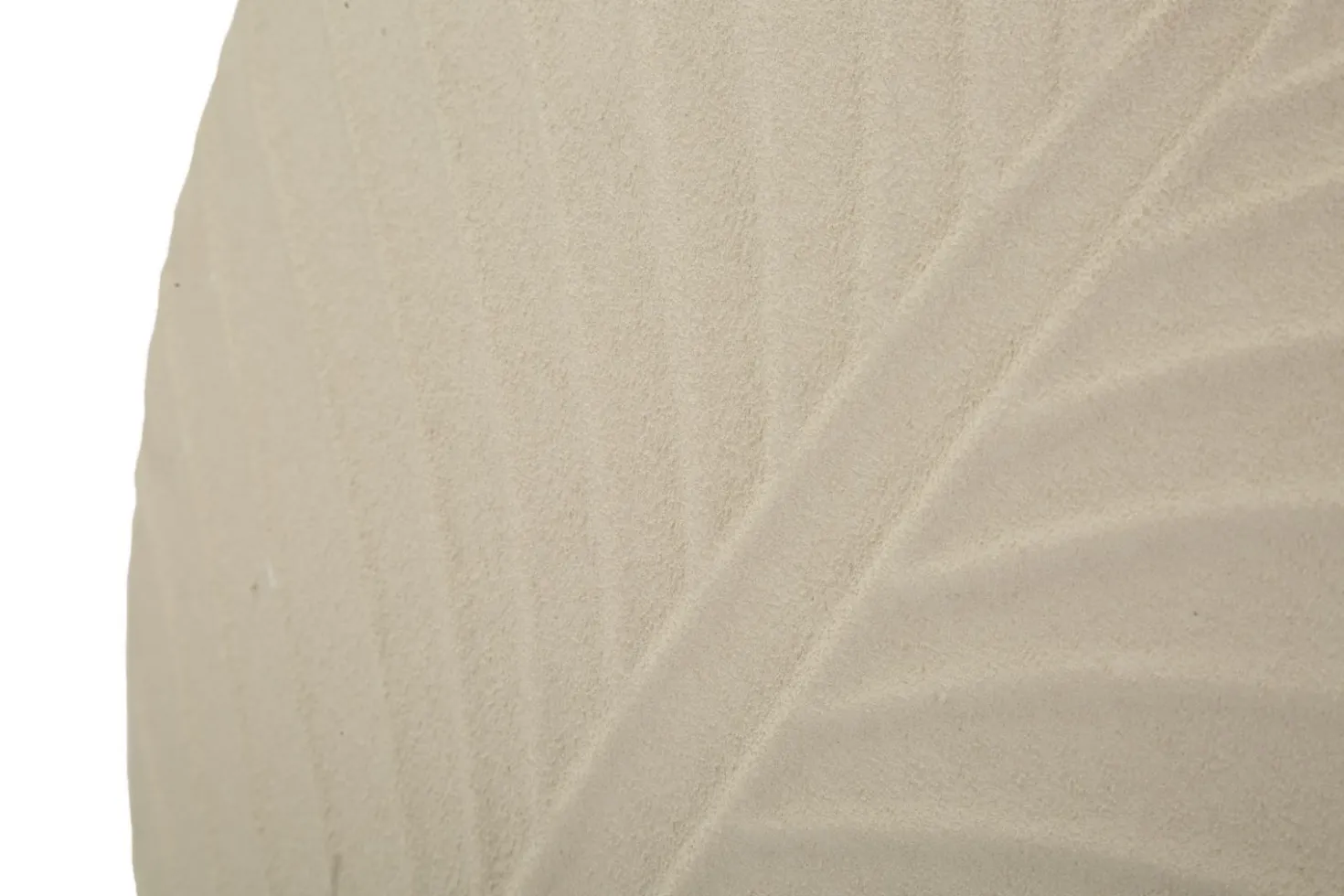 Vase rond Dune finition texturée beige