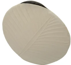 Vase rond Dune finition texturée beige