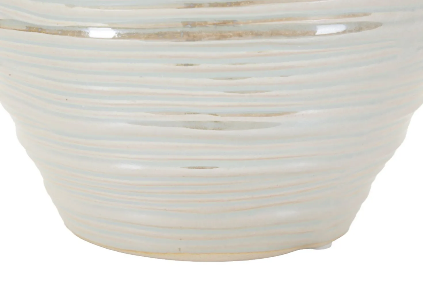 Vase rond effet perlé