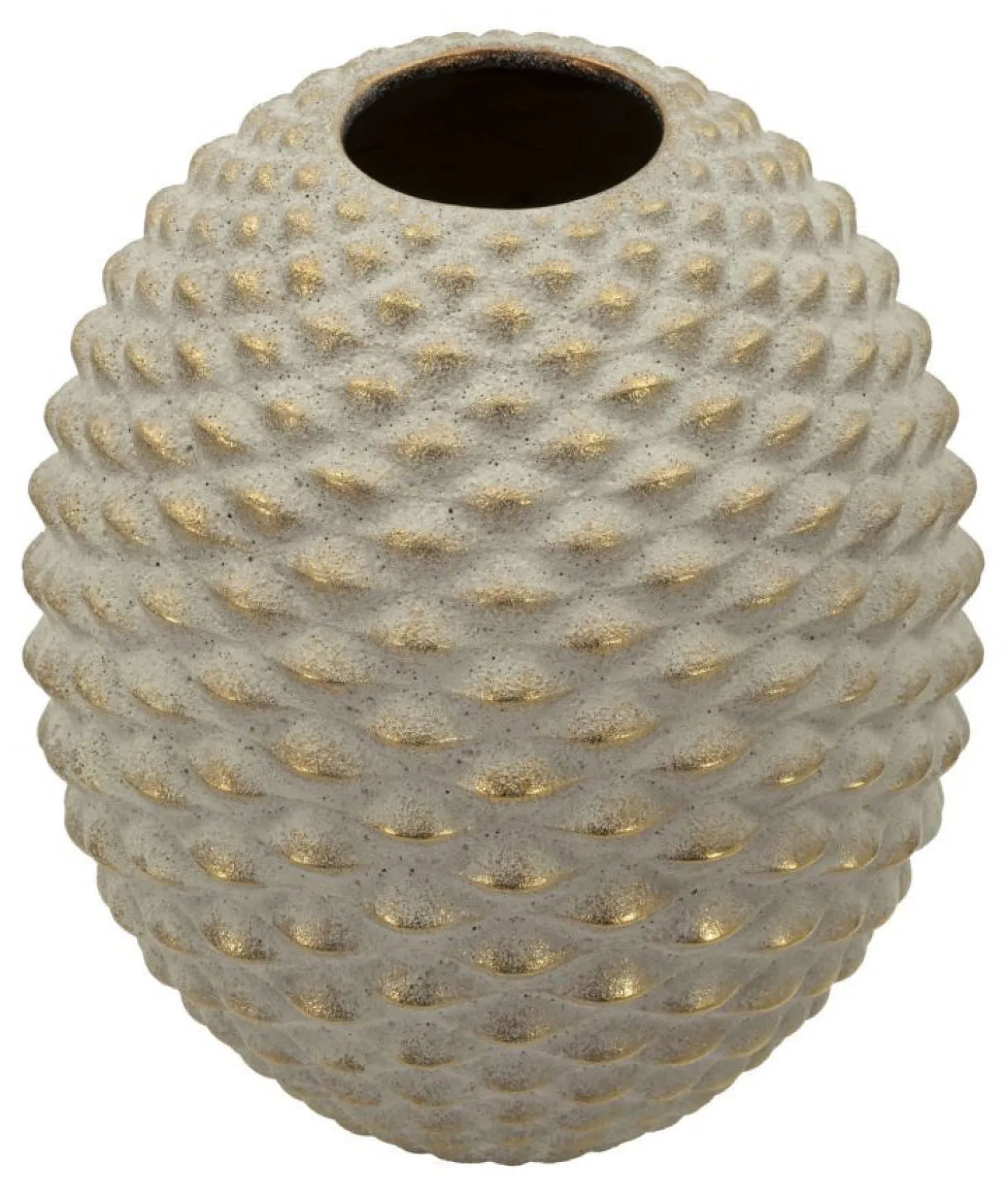 Vase sphérique en relief effet bijou