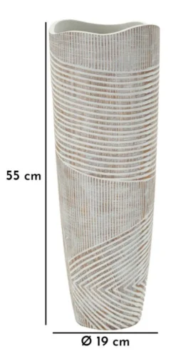 Vase Woodey Résine effet Bois